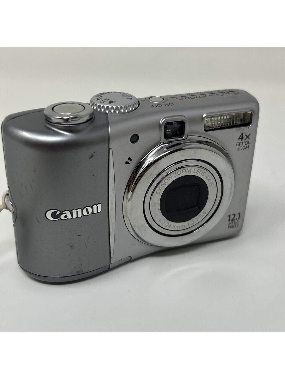 Canon PowerShot A1100 IS 12.1MP Digital Camera Silver PARTS ONLY LENS ERROR